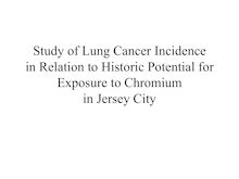 Selection of High Exposure Areas for the Study of Historical Chromium-Associated Lung Cancer in Jersey