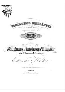 Partition complète, Variations Brillantes sur un Thème Polonais, Op.5