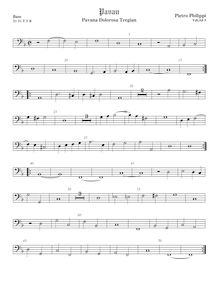 Partition viole de basse, Pavana Dolorosa Tregian, Philips, Peter