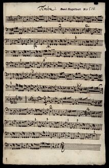 Partition timbales (D-A), Sinfonia, D major, Iversen, Johannes Erasmus par Johannes Erasmus Iversen