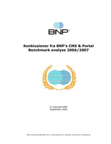 (2006 Konklusioner BNP CMS benchmark analyse DK  version10.d  205)