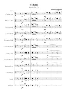 Partition complète, Milano, Op.174, Ponchielli, Amilcare