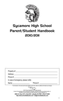 Sycamore High School Parent/Student Handbook
