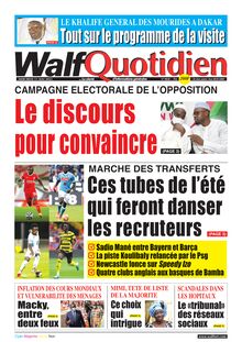 Walf Quotidien n°9038 - du mercredi 11 mai 2022