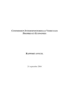 Commission interministérielle Véhicules propres et économes - rapport annuel 2004