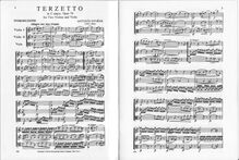Partition complète (grayscale), Terzetto, Terceto, C major