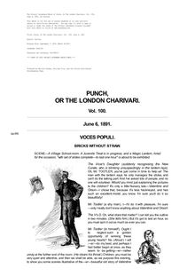 Punch, or the London Charivari, Volume 100, June 6, 1891