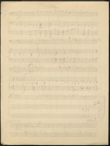 Partition complète, Menuetto pour violoncelle et Piano, Melartin, Erkki