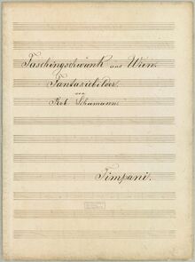 Partition Percussion, Faschingsschwank aus Wien Op.26, 1). B♭ major  2). G minor 3). B♭ major 4). E♭ minor 5). B♭ major