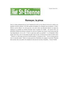 Romeyer, la pince