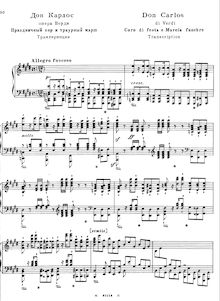 Partition complète (S.435), Don Carlos, Don Carlo, Verdi, Giuseppe par Giuseppe Verdi