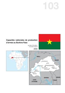 Capacités nationales de production d armes au Burkina Faso