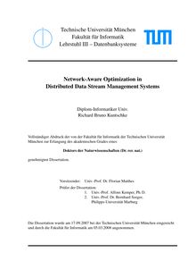 Network-aware optimization in distributed data stream management systems [Elektronische Ressource] / Richard Bruno Kuntschke