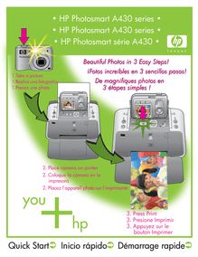 Notice Imprimantes HP  Photosmart A432