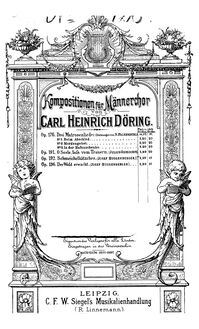 Partition complète, Schmeichelkätzchen, Döring, Karl Heinrich