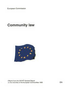 Community law 1993