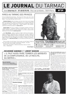 le journal du Festival Sautes d humour - LE JOURNAL DU TARMAC