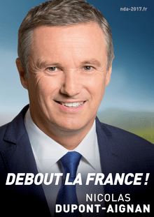 Affiche de campagne de Nicolas Dupont-Aignan