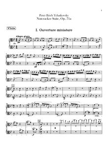 Partition altos, pour Nutcracker, Щелкунчик, Tchaikovsky, Pyotr