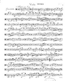 Partition viole de gambe, quatuor No.1 pour flûte et cordes, Op.30