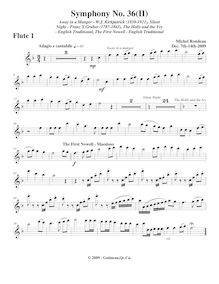 Partition Piccolo (to flûte 1), Symphony No.36  Christmas Symphony 