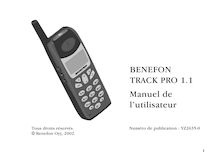 Notice Téléphone portable Benefon  Track Pro 1.1