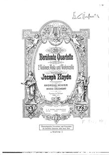 Partition violon 1, corde quatuors, Op.77, Haydn, Joseph