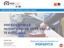 Intentions de vote - Vague 18 - POP2017 - 19 avril 2017