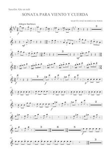 Partition Saxophone (E♭), Sonata para viento, cuerda y arpa, Sonata for Winds, Strings and Harp