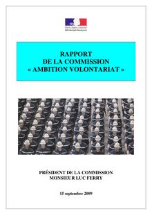 Rapport de la Commission Ambition volontariat