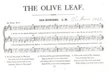 Partition Section 2, pour Olive Leaf. A Collection of Beautiful Tunes, New et Old; pour whole of one ou more hymnes accompanying chaque tune. pour pour Glory of God, et pour Good of Mankind. By. Rev. William Hauser, M.D.