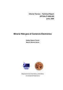 Minería Web para el comercio electrónico