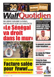 Walf Quotidien n°9064 - du lundi 13 juin 2022