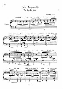 Partition Op.127 No.2, Transcriptions of chansons by Robert Schumann