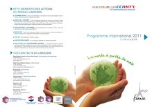 Programme international 2011