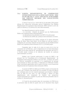 Conseil Municipal du 20 Octobre 2011 > Projets de délibérations - 1ère partie