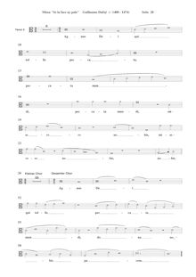 Partition ténor [C3 clef], Missa Se la face ay pale, Dufay, Guillaume par Guillaume Dufay