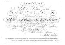 Partition Set 2 (1778), Nos. 7 - 12, Select pièces pour pour orgue
