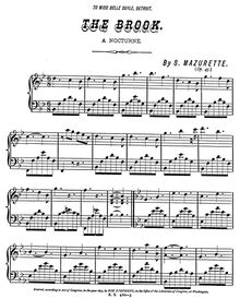 Partition complète, nocturnes, Op.45, Mazurette, Salomon