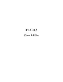 FLA 30-2 - French Language Arts - Cahier de l élève 30-2