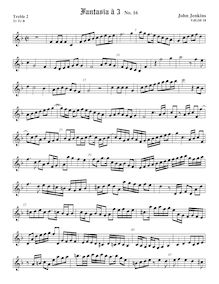Partition aigu 2 viole de gambe, 21 fantaisies pour aigu, aigu, basse violes de gambe par John Jenkins