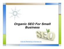 Organic SEO For Small Business