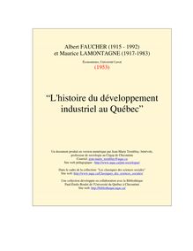 L histoire du développement industriel au Québec