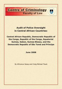 Central Africa police oversight audit 20 August