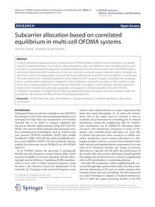 Subcarrier allocation based on correlated equilibrium in multi-cell OFDMA systems
