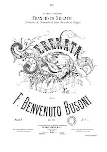 Partition complète, Serenata, Op.34, BV 196, G minor, Busoni, Ferruccio