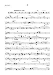Partition violon 1, Piano quintette No.1, Klavierquintett Nr.1 h-moll par Albin Fries