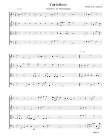 Partition complète (Tr Tr T B), Walsingham Variations