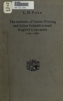 The attitude of Gustav Freytag and Julian Schmidt toward English literature (1848-1862)