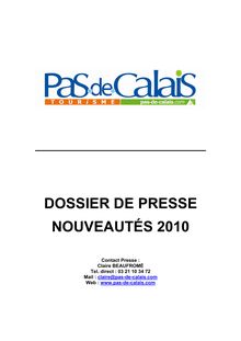 DOSSIER DE PRESSE NOUVEAUTÉS 2010
